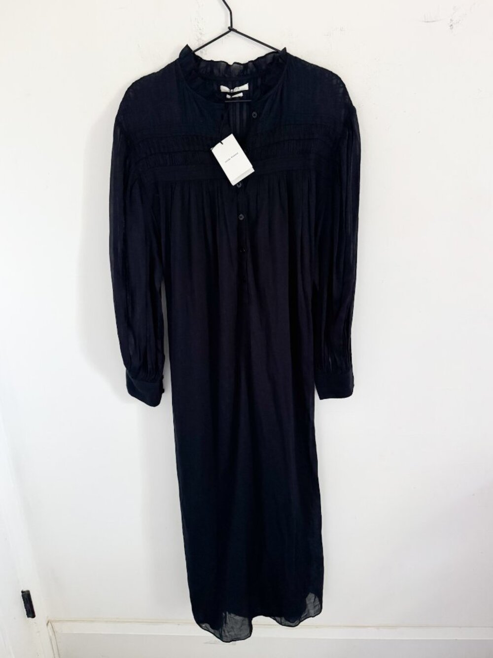 NWT Isabel Marant Etoile Black Maxi Cena Dress 38